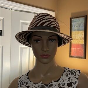 Angela and Williams zebra fedora Q2